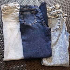 Forever 21 Kids Jeans - Light Blue, Dark Blue, and Blue